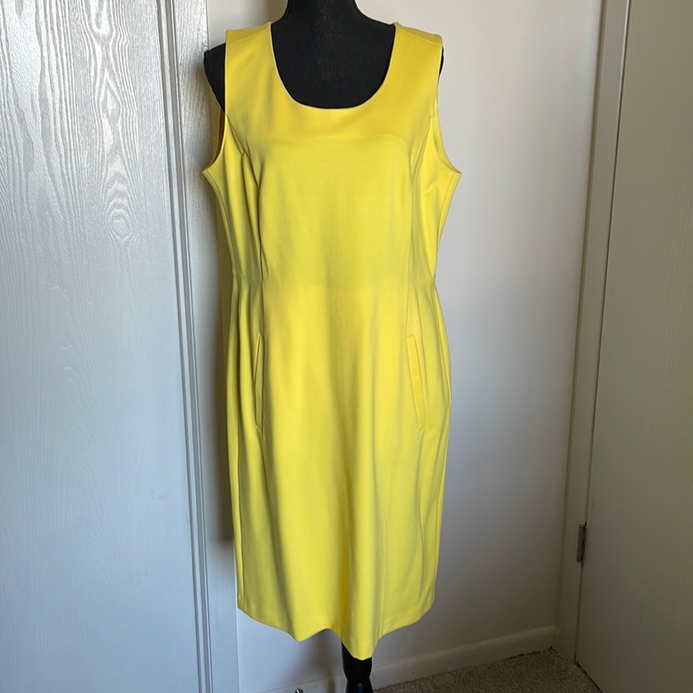 NWOT Lands End Yellow Dress